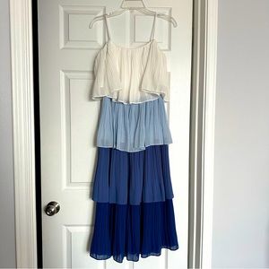 Vici tiered blue beach dress size S